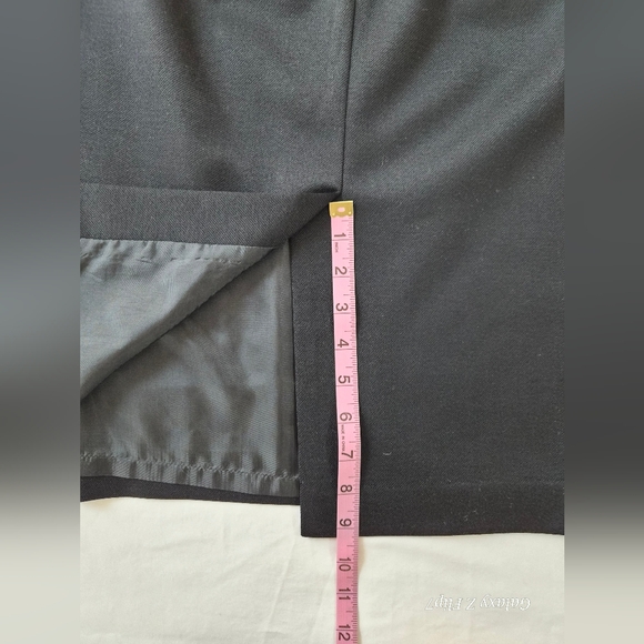 Talbots 14P Black Stretch Wool Blend Skirt - Classic Office Essential - Picture 8 of 8